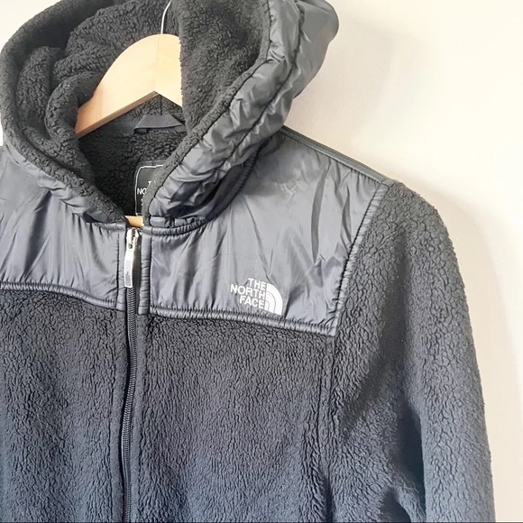 The North Face Oso Hooded Silken Fleece Full Zip Jacket Black S - Picture 4 of 16